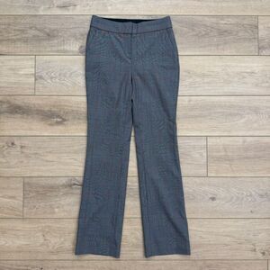 J Crew Edie Gray Plaid Dress Pants Professional Work Slacks Career Office Sz 0